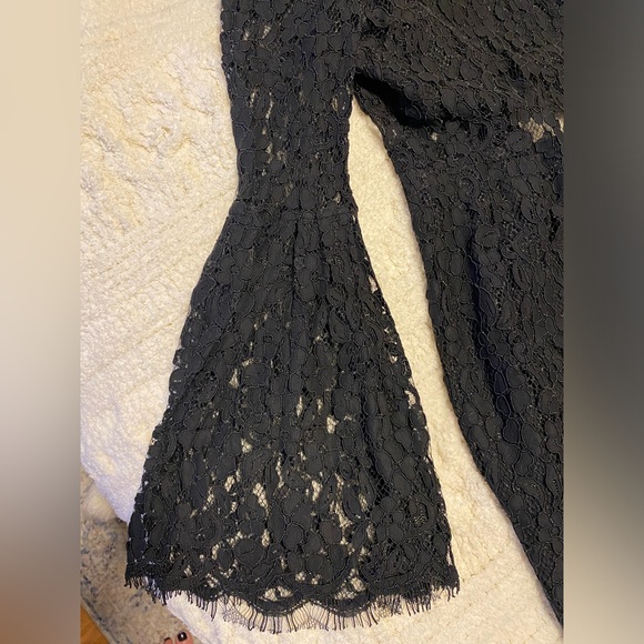 LACE MERMAID MIDI DRESS | black size M - Picture 5 of 10